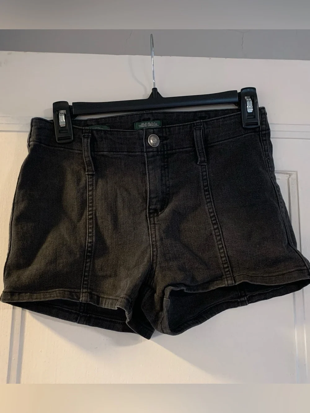 Size 2 Wild Fable Black High-Rise Denim Shorts